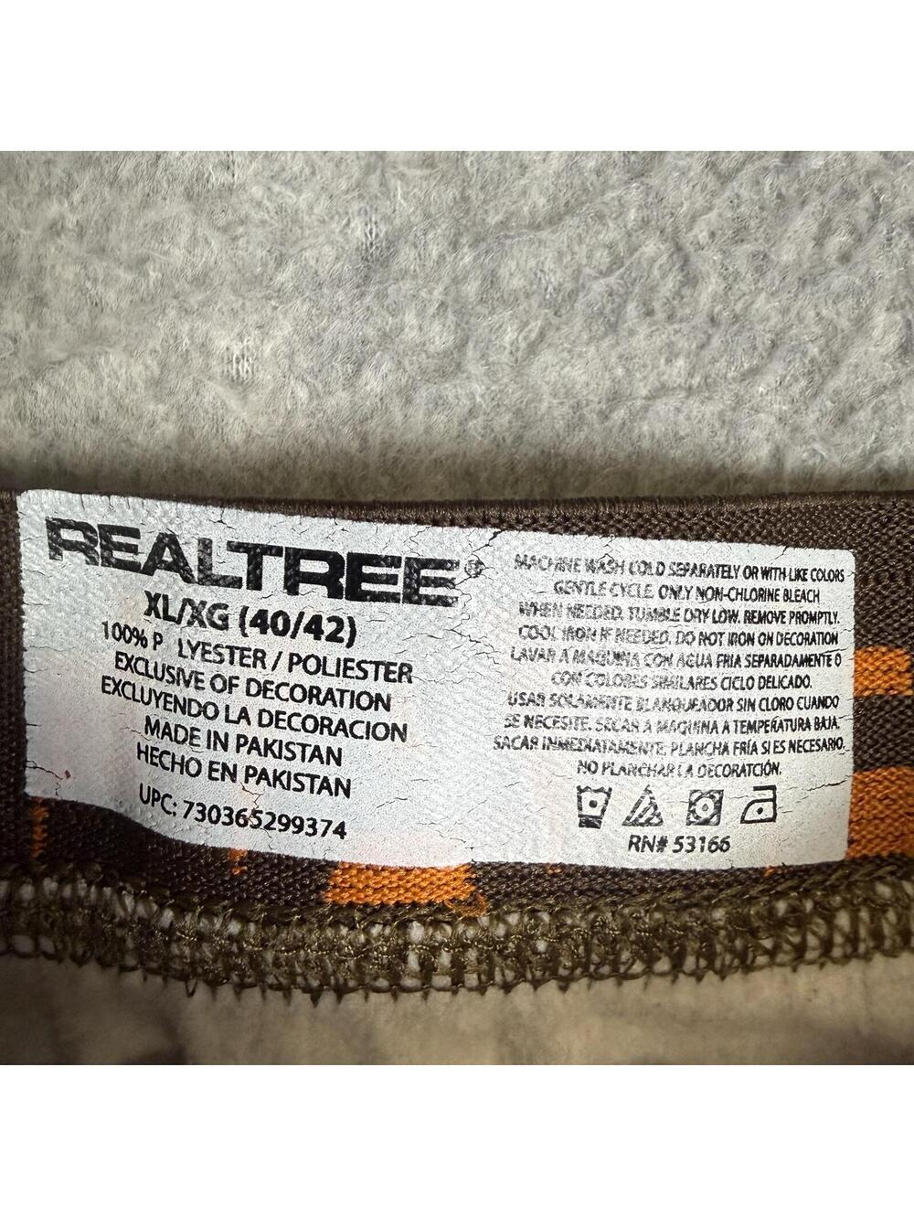 RealTree Base Layer Pants Mens Size XL 40-42 Camouflage Camo Hunting Outdoor - Picture 3 of 8